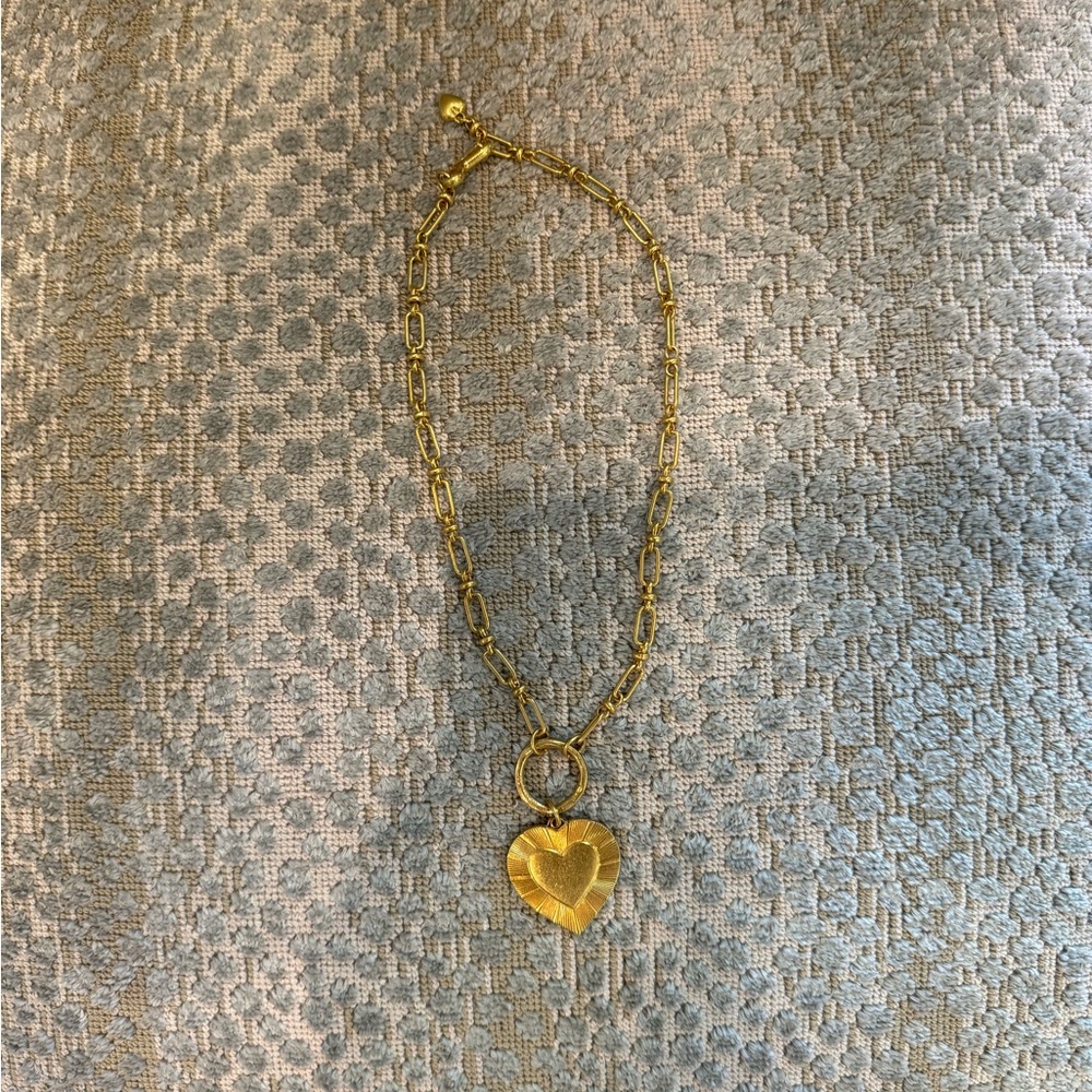 Brinker + Eliza Gold Heart Necklace - Picture 3 of 4